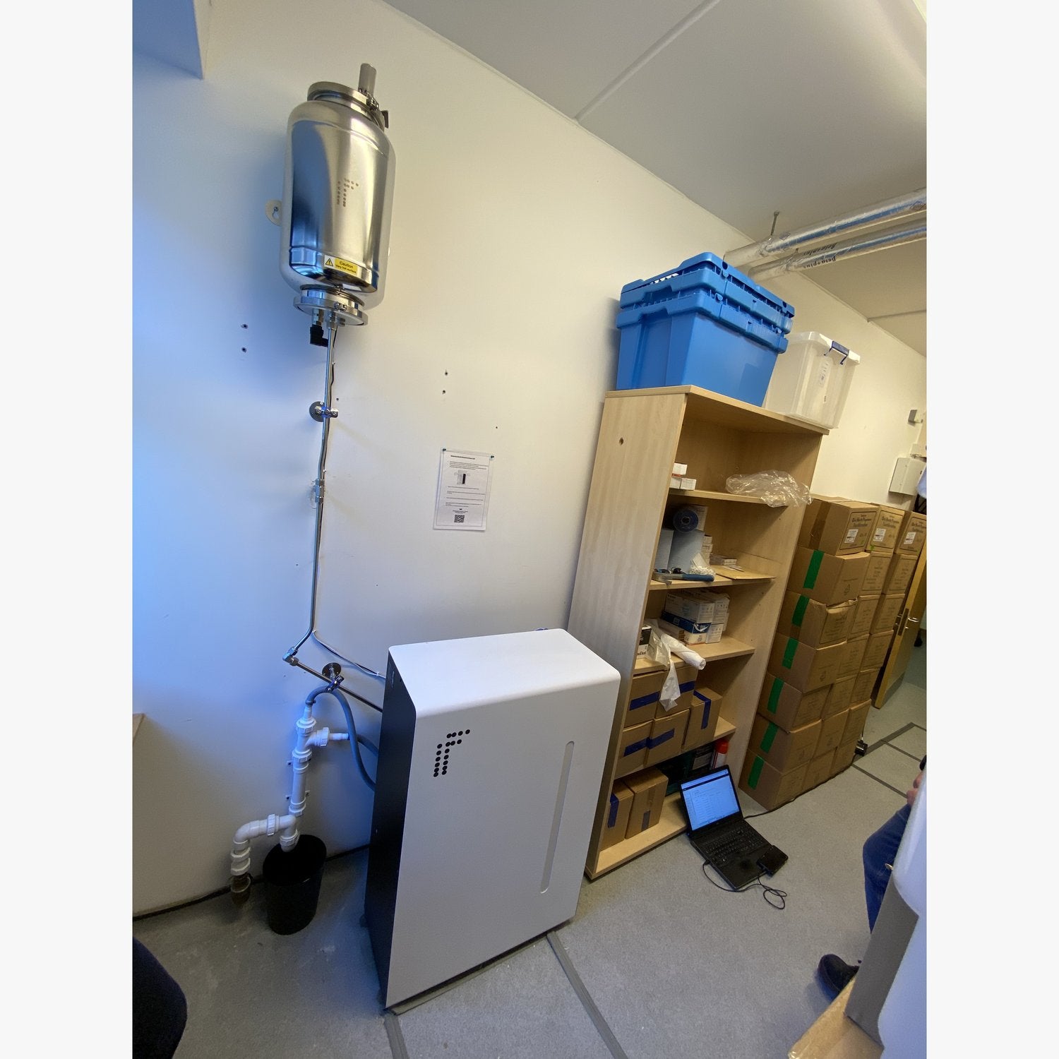 MedicalOne unit and wall-mounted stainless reservoir at Raigmore Hospital dental department
